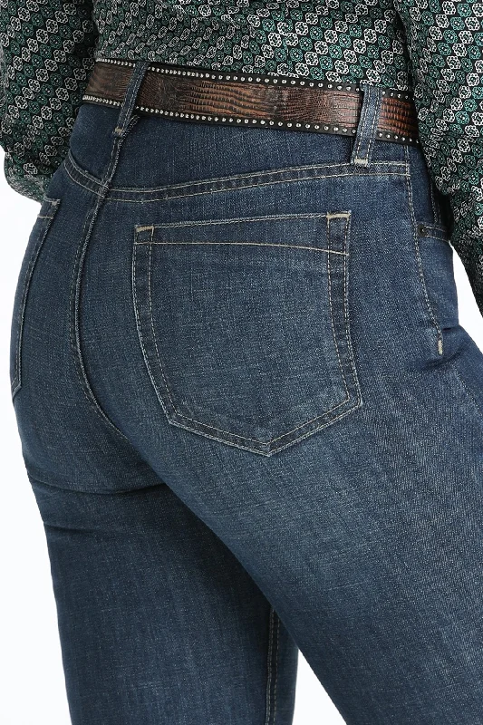 Cinch Ladies Easy Fit Tatum Trouser Jean - Dark Stonewash - MJ84254001 Trousers practical durable
