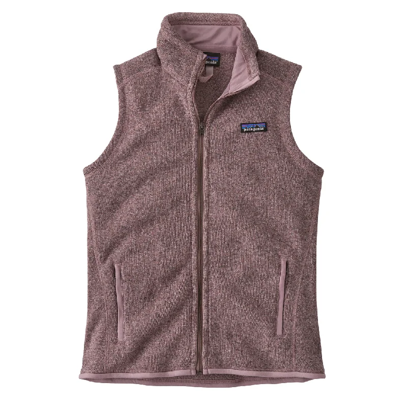 Patagonia Womens Better Sweater Vest Stormy Mauve High Neck Crew Neck V-Neck