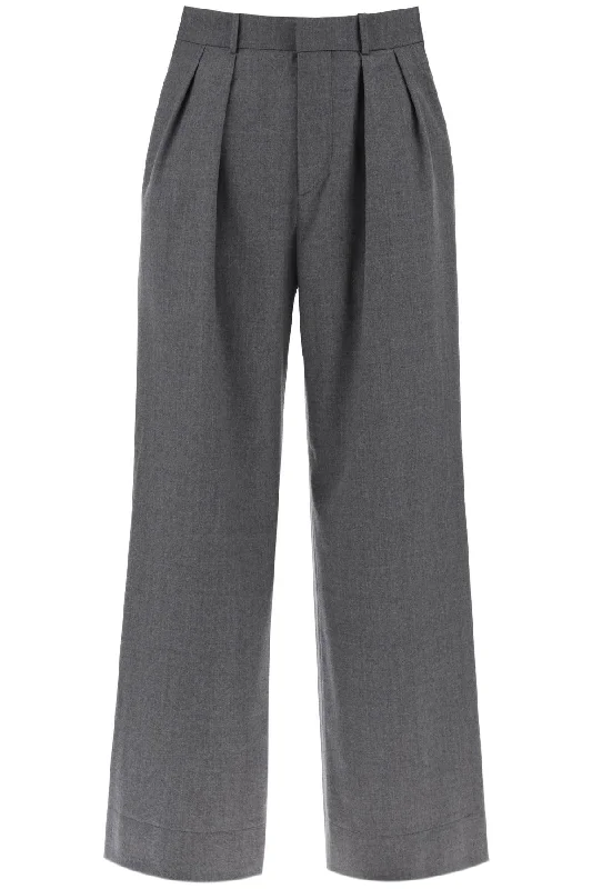 WARDROBE.NYC wide leg flannel trousers for men or Trousers Spring Floral