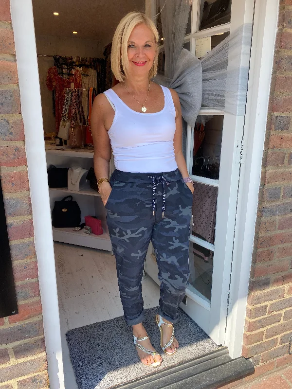 Camo Magic Trousers Trousers chic fashionable