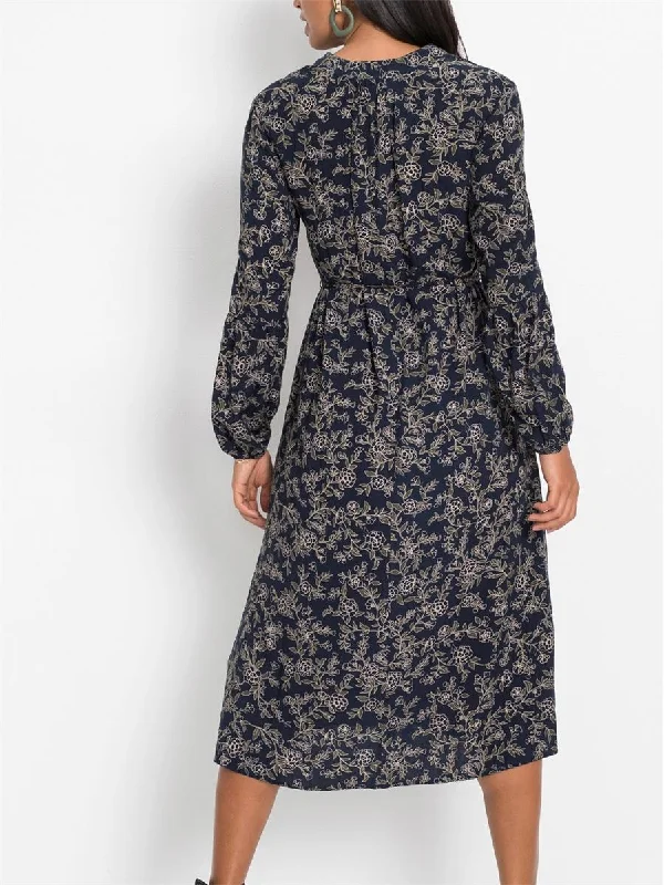 Retro-Printed Elegant Women'S Dress