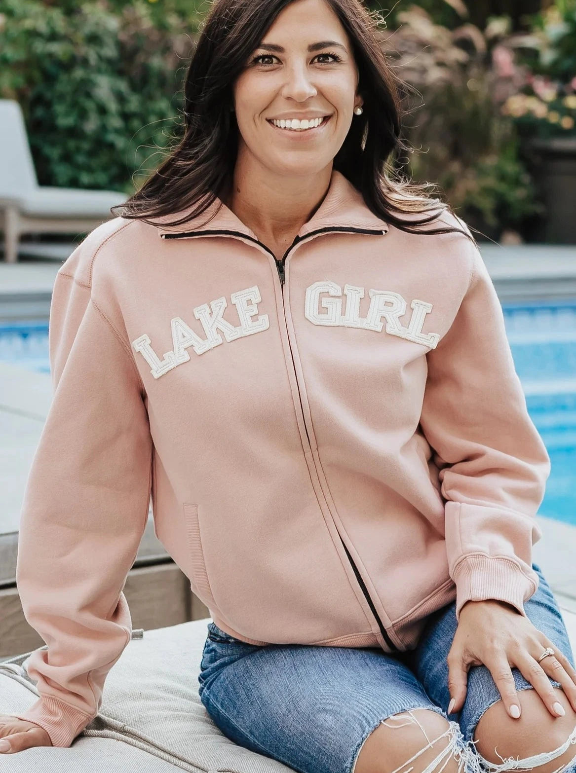 Lakegirl Track Jacket [Dusty Pink-FZC001] Corduroy Jacket Velvet Jacket Brocade Jacket