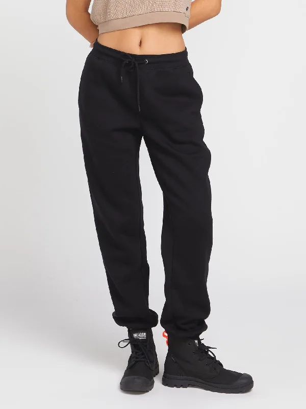 Stone Heart Up Trousers - Black Trousers Office Stylish