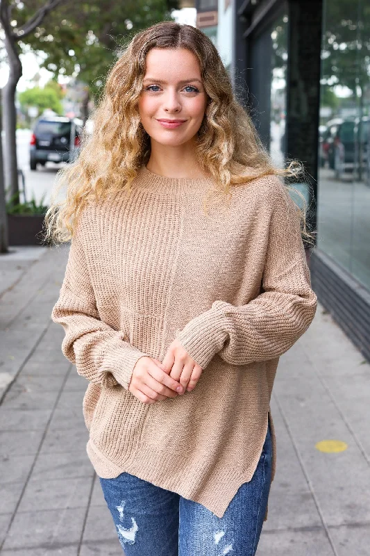 Autumn Vibes Taupe Asymmetrical Knit Sweater Rayon Fabric Velvet Fabric Corduroy Fabric Autumn Vibes Taupe Asymmetrical Knit Sweater Rayon Fabric Velvet Fabric Corduroy Fabric