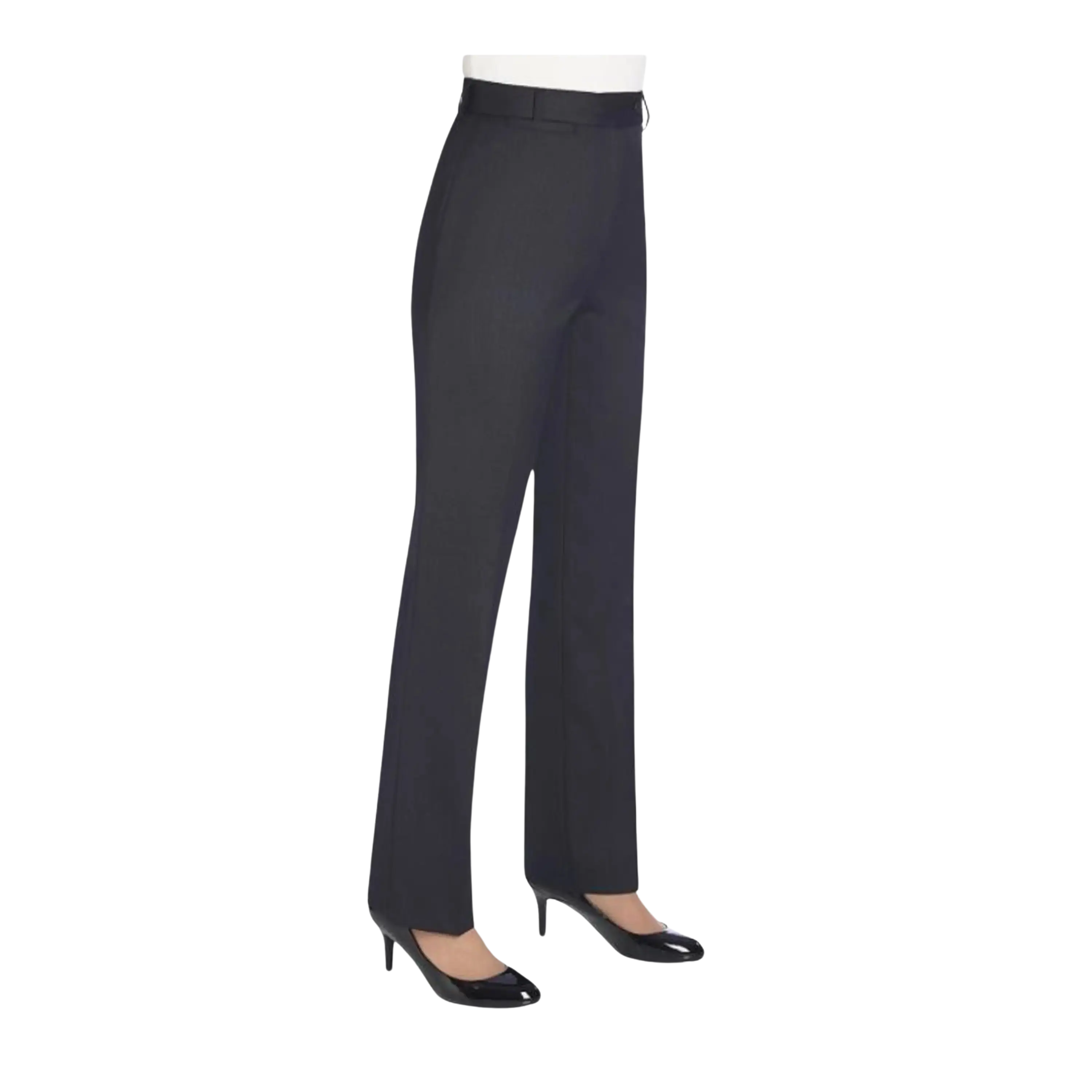 Grosvenor Ladies Trouser - Charcoal Trousers Formal Black