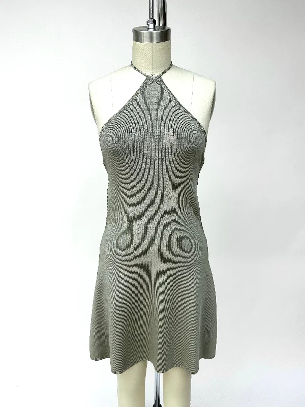 Cult Gaia Knit Halter Dress