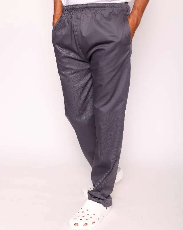 Howser Casey Unisex Smart Scrub Trousers - Storm Grey Trousers stylish elegant
