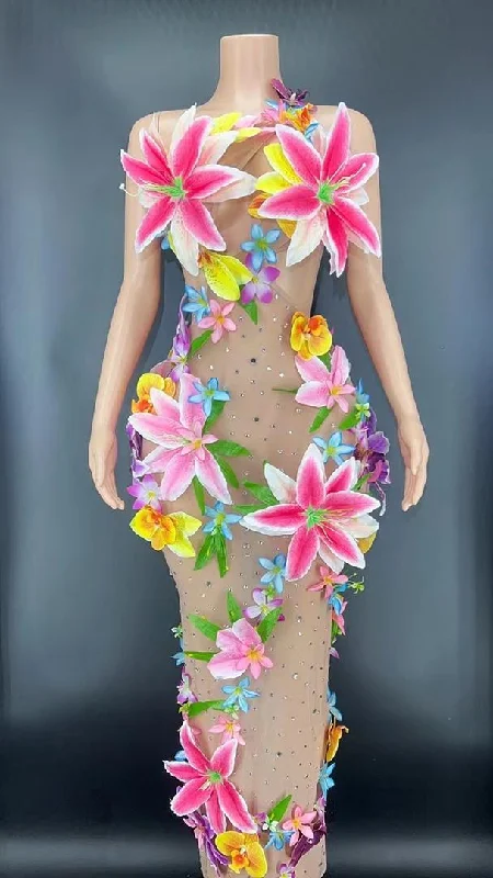 FLOWER COLOR DRESS