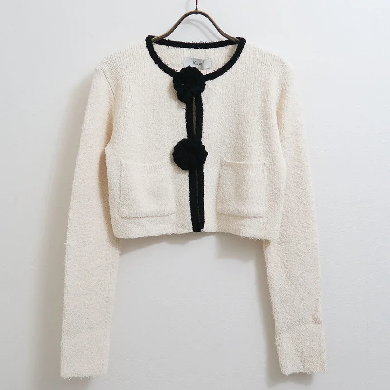 【Kijun/キジュン】<br>Crochet Knit Jacket <br>25PSW104 Elasticated Jacket Padded Jacket Insulated Jacket 【Kijun/キジュン】<br>Crochet Knit Jacket <br>25PSW104 Elasticated Jacket Padded Jacket Insulated Jacket