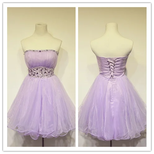 Lilac Tulle New Arrivals Homecoming Gowns Prom Dress
