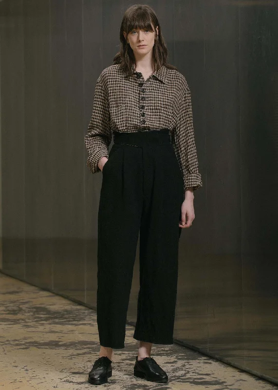 Black Cruishand Trousers Trousers Velvet Soft