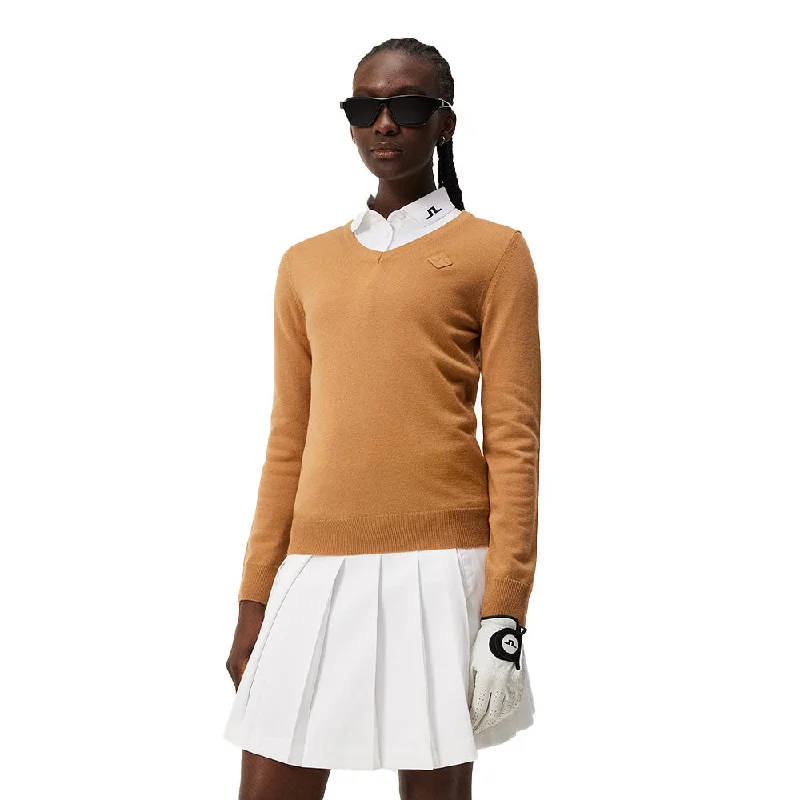 J. Lindeberg Amaya Knitted Womens Golf Sweater Satin Fabric Silk Fabric Chiffon Fabric J. Lindeberg Amaya Knitted Womens Golf Sweater Satin Fabric Silk Fabric Chiffon Fabric