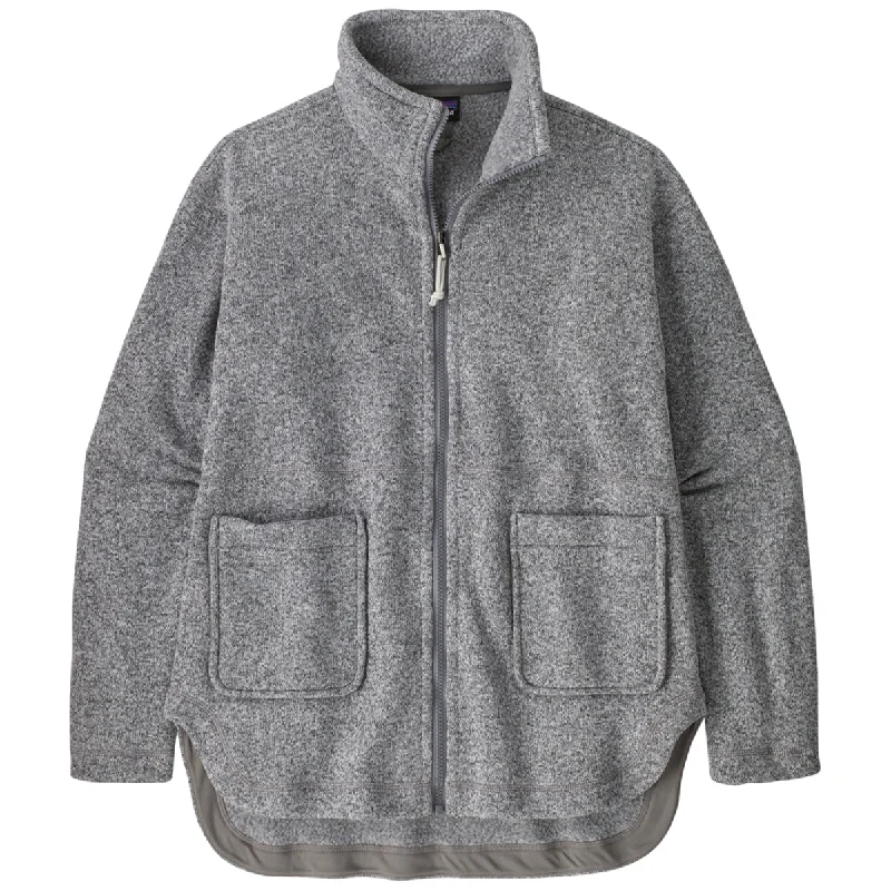 Patagonia Women's Birch White Better Sweater Oversized Coat Real Fur Shearling Chenille Patagonia Women's Birch White Better Sweater Oversized Coat Real Fur Shearling Chenille