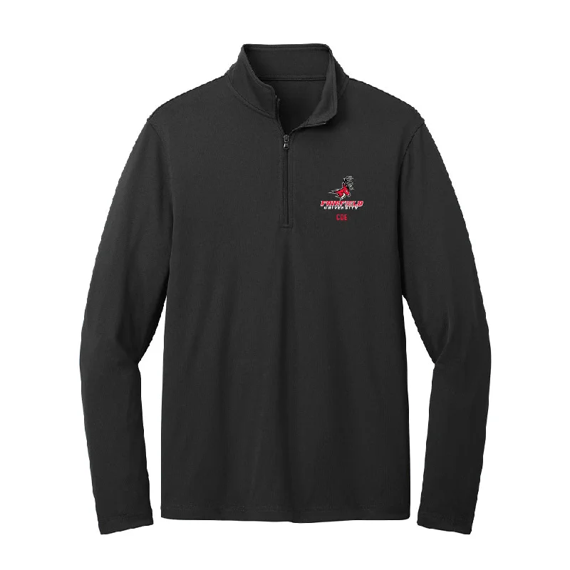 Fairfield - NCAA Women's Basketball : Cyanne Coe - Lightweight Quarter Zip Jacket Print Jacket Jacquard Jacket Patchwork Jacket Fairfield - NCAA Women's Basketball : Cyanne Coe - Lightweight Quarter Zip Jacket Print Jacket Jacquard Jacket Patchwork Jacket