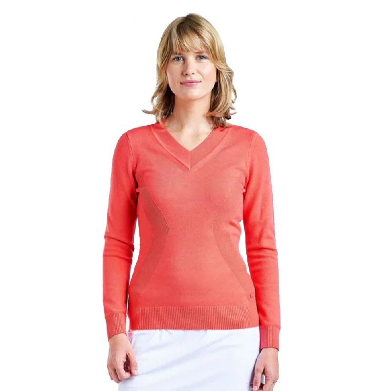 NVO Nicole Womens Golf Sweater Wool Fabric Cashmere Fabric Tweed Fabric