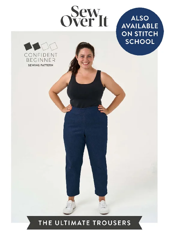 Ultimate Trousers Sewing Pattern Chinos Cotton Straight Leg
