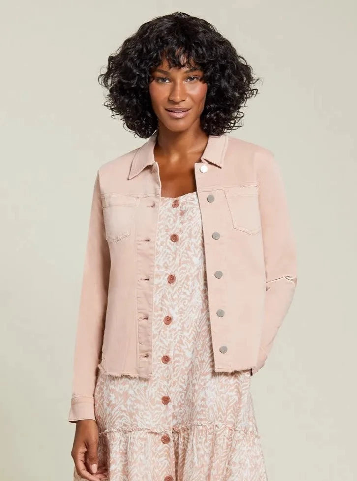 Button Front Jacket [Clay-1306O-2020W] Notch Collar Jacket Peter Pan Collar Jacket Cowl Neck Jacket