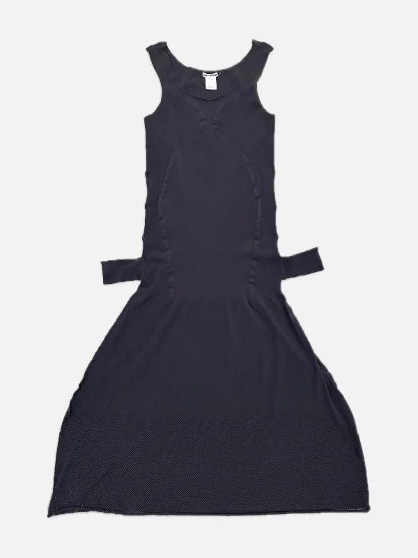 1990s Issey Miyake Mesh Panel Dress