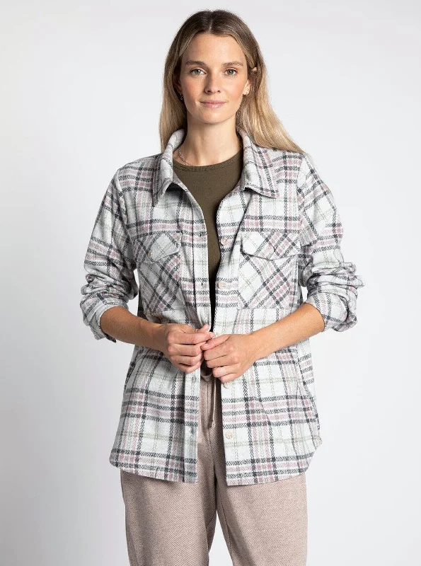 Weston Jacket [Mossy Green/Pink-J1550] Faux Fur Jacket Real Fur Jacket Shearling Jacket