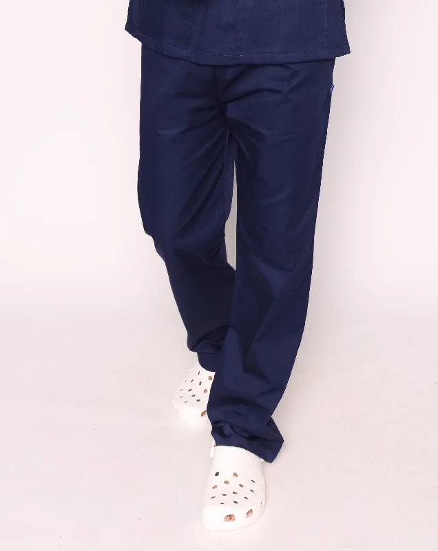 Howser Casey Unisex Smart Scrub Trousers - Navy Trousers stylish modern