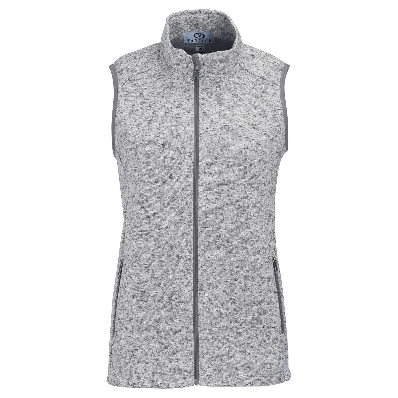 Vantage Women's Iceberg Summit Sweater-Fleece Vest Hooded Sweater Collared Sweater Shawl Collar Vantage Women's Iceberg Summit Sweater-Fleece Vest Hooded Sweater Collared Sweater Shawl Collar
