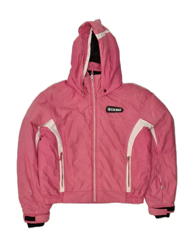 COLMAR Womens Hooded Windbreaker Jacket EU 46 XL Pink