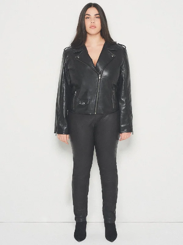 CURVE CULT RECYCLED LEATHER JACKET