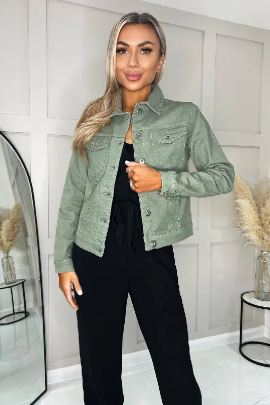 Khaki Lightweight Denim Jacket