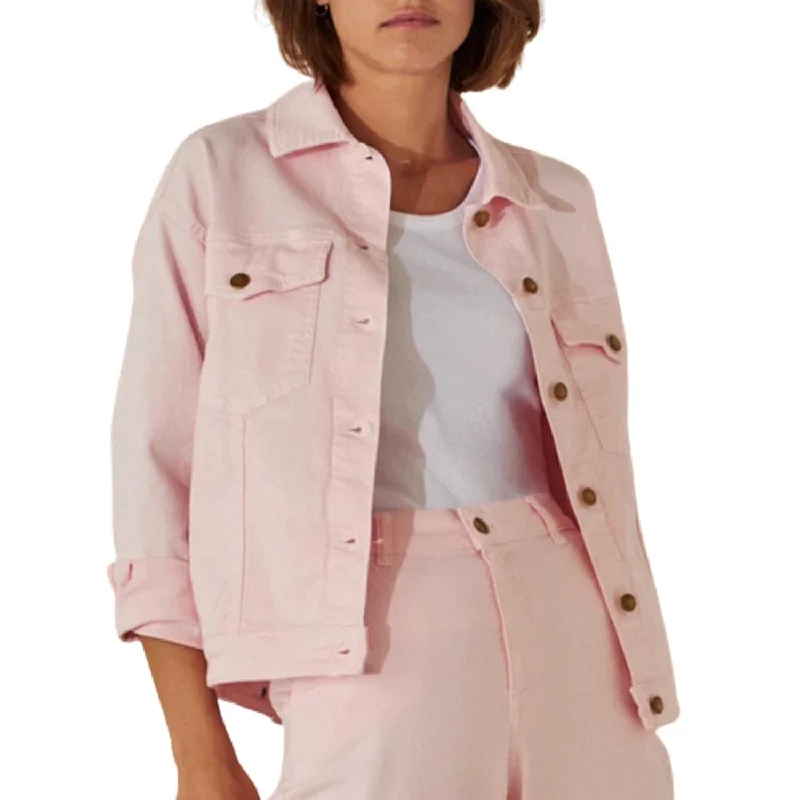 Sakai Denim Jacket In Pink