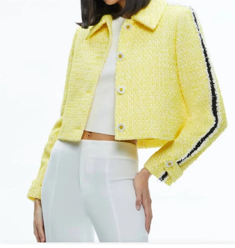 Tammy 50S Style Jacket In Happy Yellow