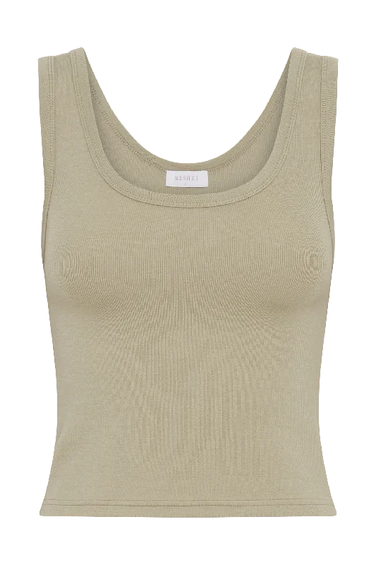 Chandler Modal Tank Top - Sage Green