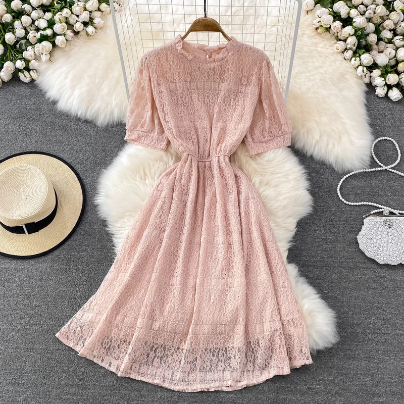 Cute Lace Short Dress A Line Fashion Dress  10758