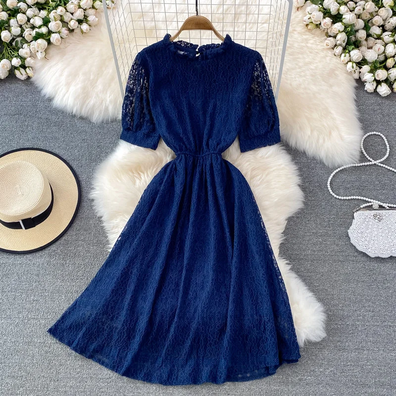 Cute Lace Short Dress A Line Fashion Dress  10758