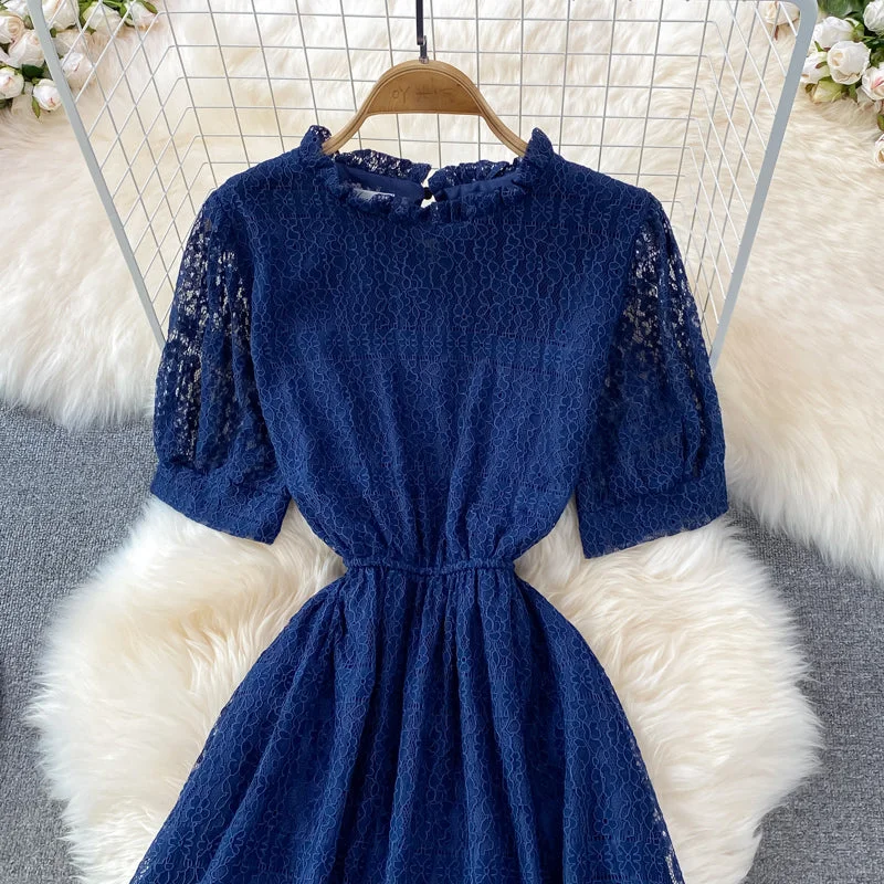 Cute Lace Short Dress A Line Fashion Dress  10758