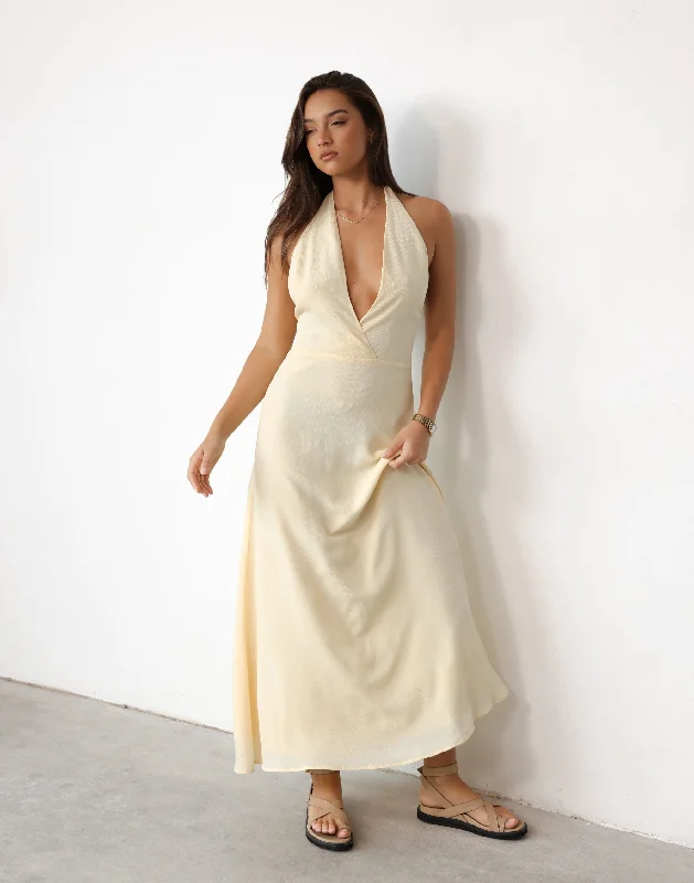 Raquelle Maxi Dress (Lemon)