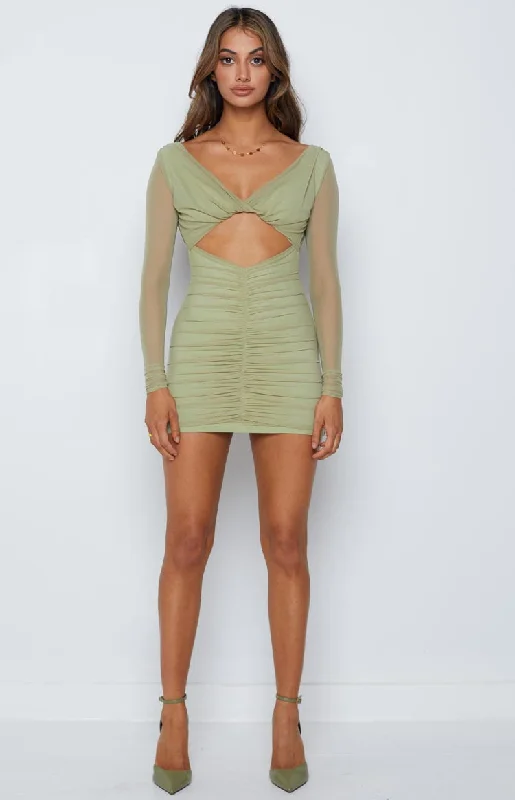 Raven Mesh Dress Green