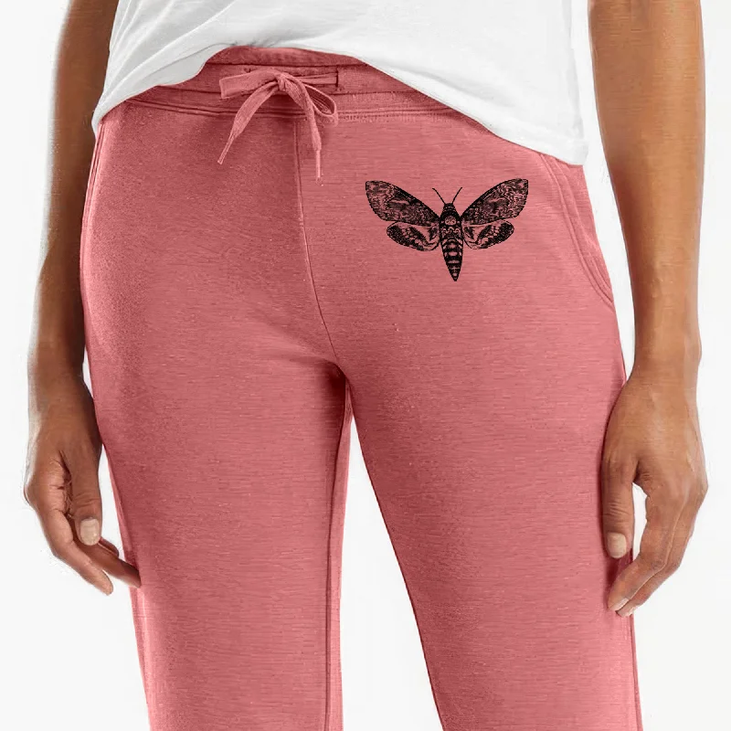 Death's-head Hawkmoth - Acherontia atropos - Women's Cali Wave Jogger Sweatpants