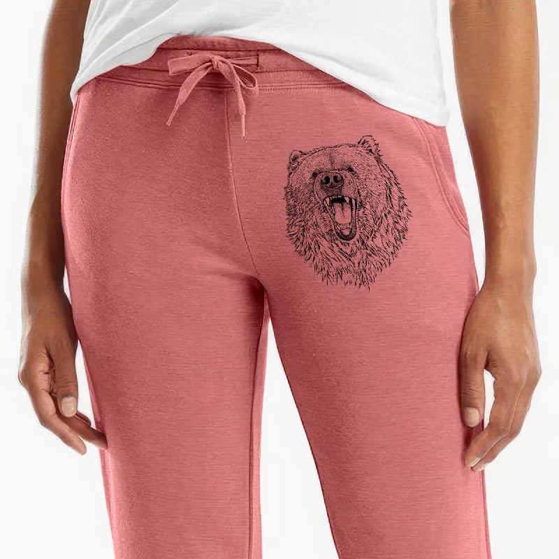 Ursus arctos - Kodiak Bear - Women's Cali Wave Jogger Sweatpants