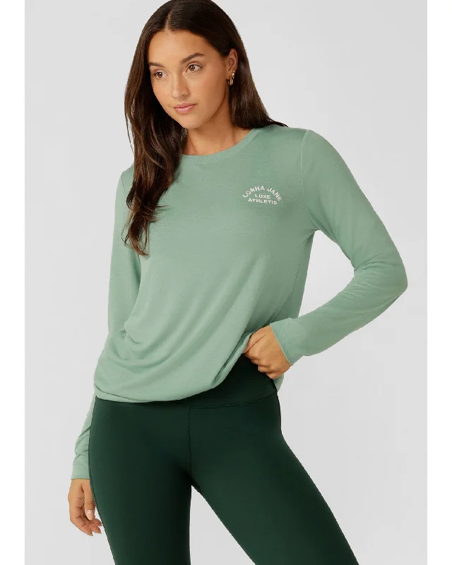 Lorna Jane Lotus Limited Edition Long Sleeve Top - Green Juice