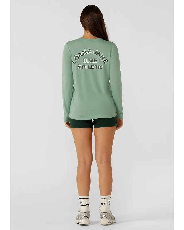 Lorna Jane Lotus Limited Edition Long Sleeve Top - Green Juice