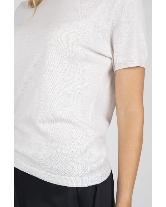 Marlow Merino  Crew Neck Short Sleeve  - Ivory