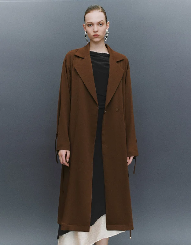 Notch Lapel Trench Coat