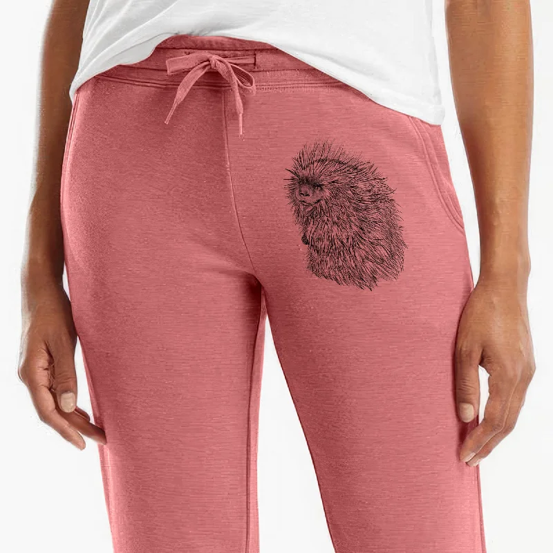 North American Porcupine - Erethizon dorsatum - Women's Cali Wave Jogger Sweatpants