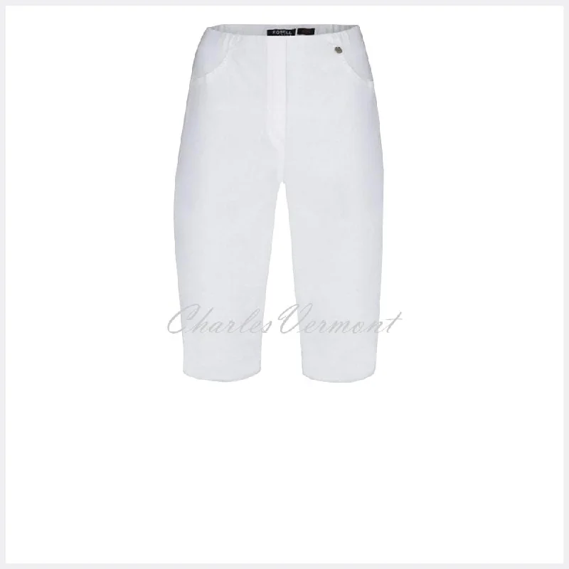 Robell Bella 05 – Bermuda Short 51489-5448-10 (White Denim)