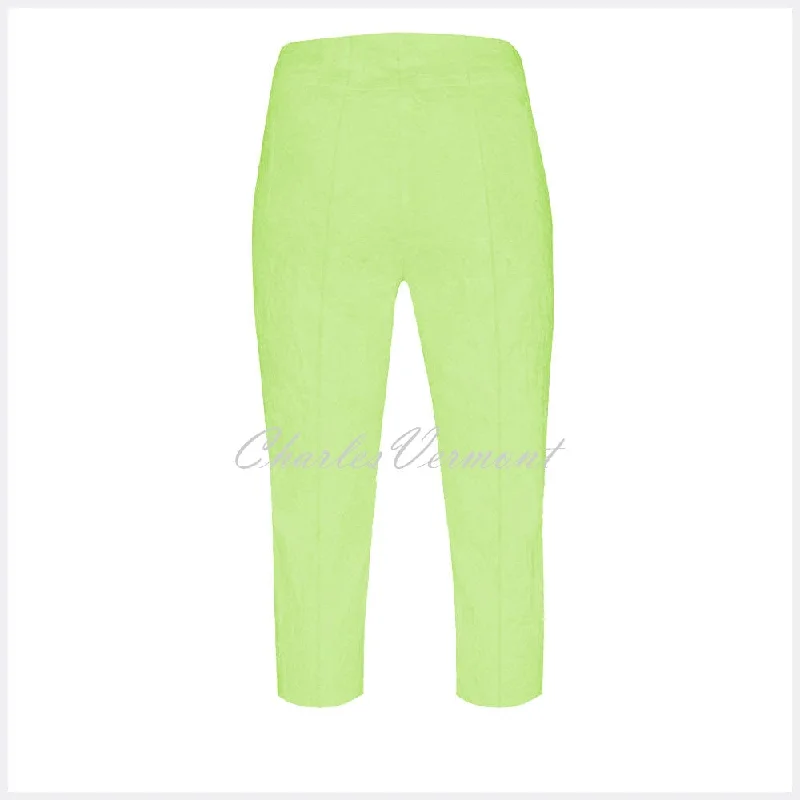 Robell Marie 07 Capri 51576-54401-81 (Lime Green Leaf Jacquard)