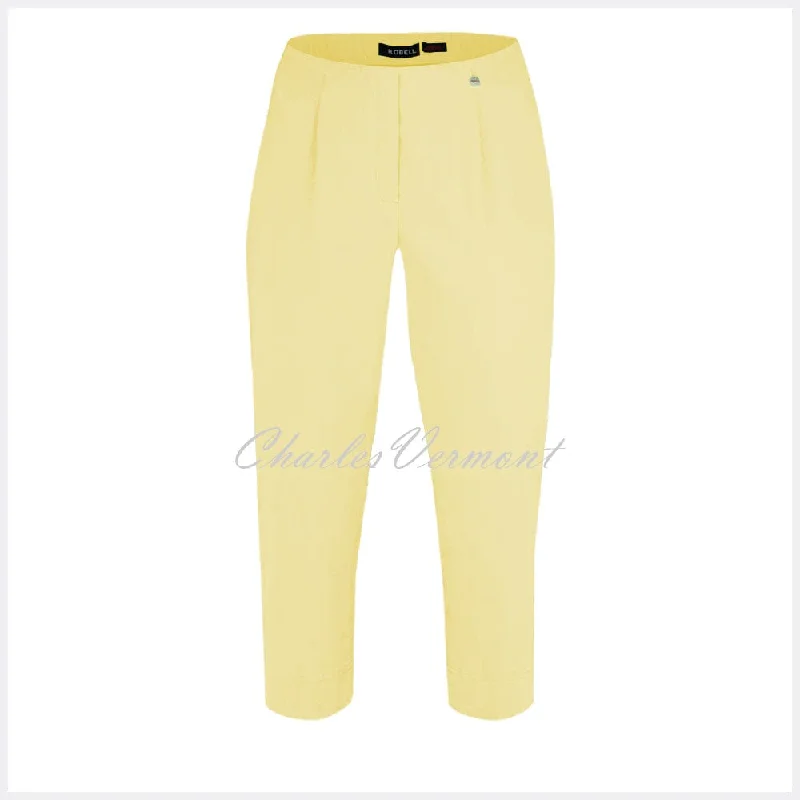 Robell Marie 07 Capri Trouser 51576-5499-210 (Soft Lemon)