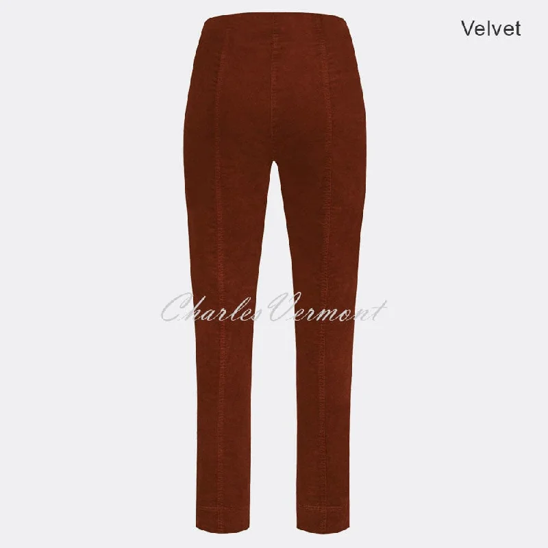 Robell Marie Full Length Trouser 51414-54362-37 (Rust Velvet)