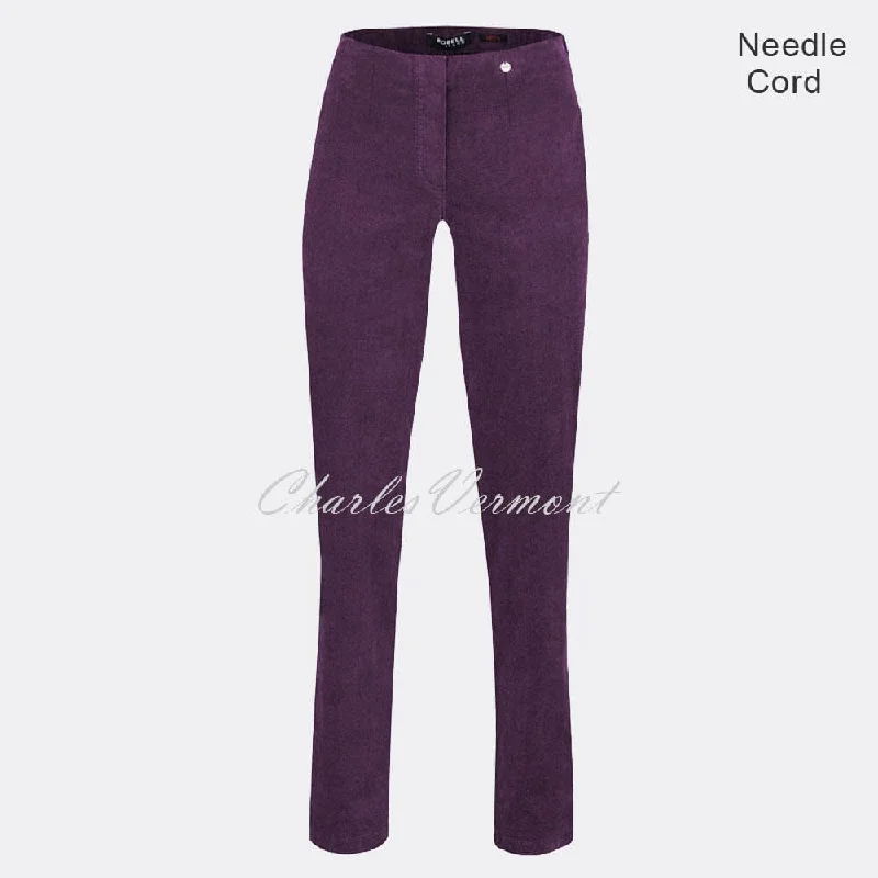 Robell Marie Full Length Trouser 51414-54363-582 (Prune Needle Cord)