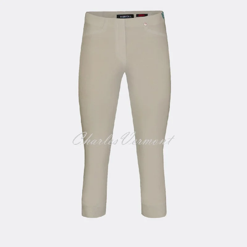 Robell Rose 07 Super Slim Capri Trouser 51636-5499-13 (Light Taupe)