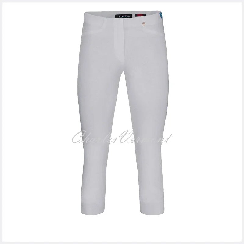 Robell Rose 07 Super Slim Capri Trouser 51636-5499-920 (Light Grey)